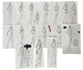 Luxury Fashion Brands | Original Designer Sketch | One of a Kind Artwork