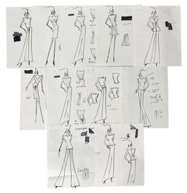 Luxury Fashion Brands | Original Designer Sketch | One of a Kind Artwork