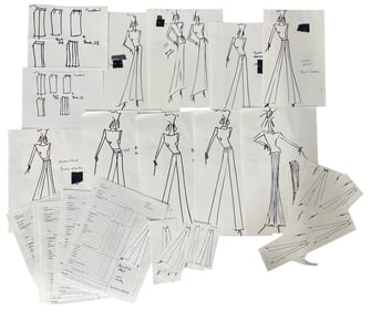 Luxury Fashion Brands | Original Designer Sketch | One of a Kind Artwork