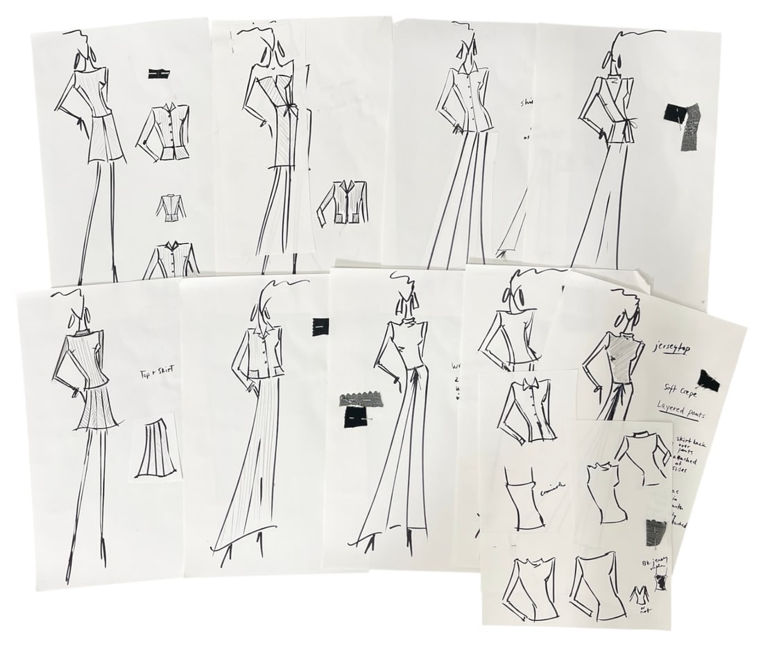 Luxury Fashion Brands | Original Designer Sketch | One of a Kind Artwork: Luxury Fashion Brands | Original Designer Sketch | One of a Kind Artwork