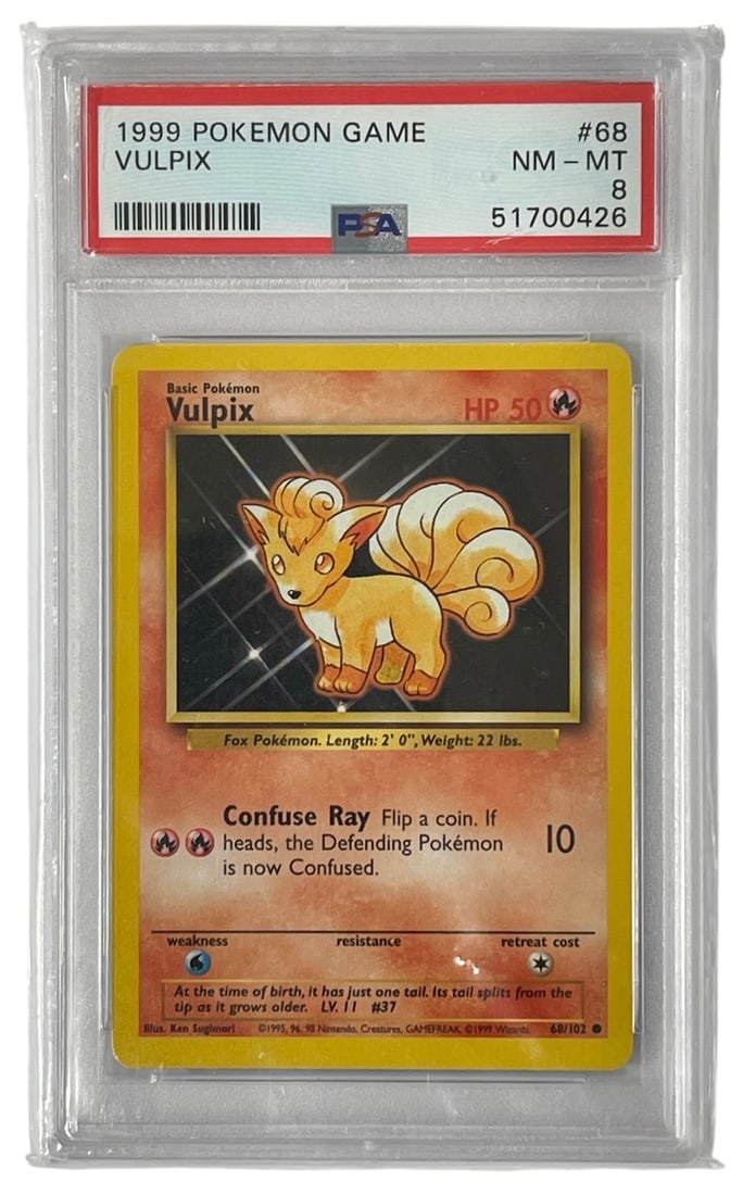 1999 Pokemon Trading Card  | Vulpix | No. 68 | PSA 8 (1 of 2)