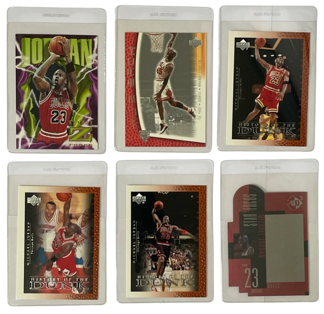 Michael Jordan Basketball Collectors Cards | Sports Collectors Cards: AUTHENTICATION HAS NOT BEEN PERFORMED TO GUARANTEE VERIFICATION | All purchases are made at the buyers discretion
