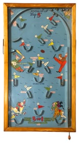 Vintage Poosh M Up Big 5 And More Pinball Tabletop Game