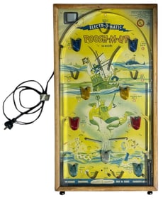 Vintage Poosh M Up Electr O Matic Pinball Game