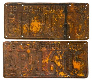 Vintage Liences Plates