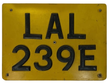 Vintage Liences Plate
