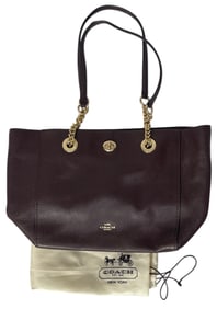 Coach Turnlock Chain Tote