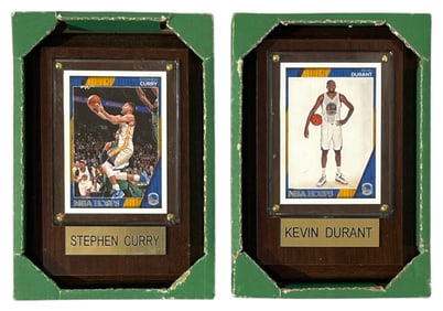 Stephen Curry and Kevin Durant Basketball Collectors Cards