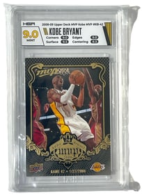 2008 to 2009 Upper Deck MVP Kobe Bryant | GRADED 9