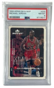 1999 Upper Deckk MVP Michael Jordan | No. 220 | GRADED 8