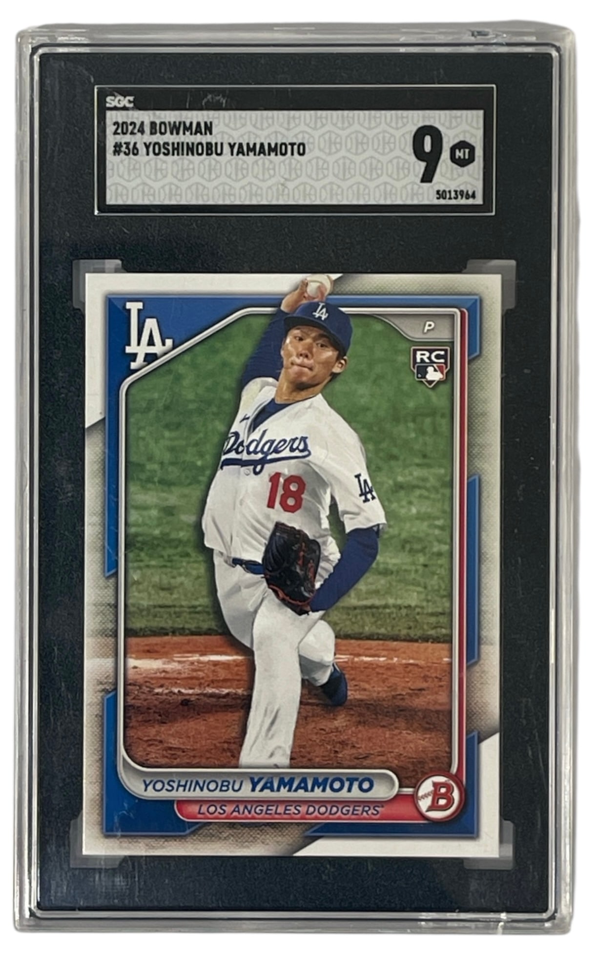 2024 Bowman | Yoshinobu Yamamoto | No. 36 | GRADED 9: AUTHENTICATION HAS NOT BEEN PERFORMED TO GUARANTEE VERIFICATION | All purchases are made at the buyers discretion