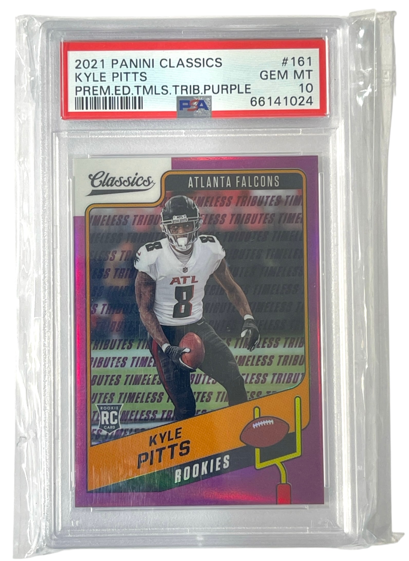 2021 Panini Classics Kyle Pitts | No. 161 | GRADED 10 (1 of 2)