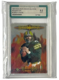 1997 Excalibur Dragon Slayers Redemption  | Brett Favre | GRADED 9