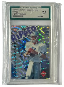 1997 Collectors Edge Masters Ripped | Troy Aikman | No. 19 | GRADED 9.5