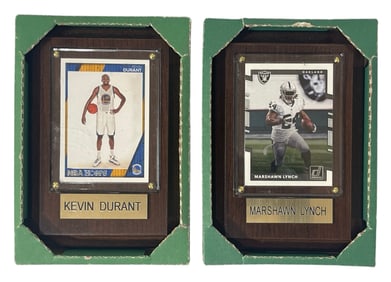 Kwvin Durant and Marshawn Lynch Football Collectors Cards | Sports Collectors Cards