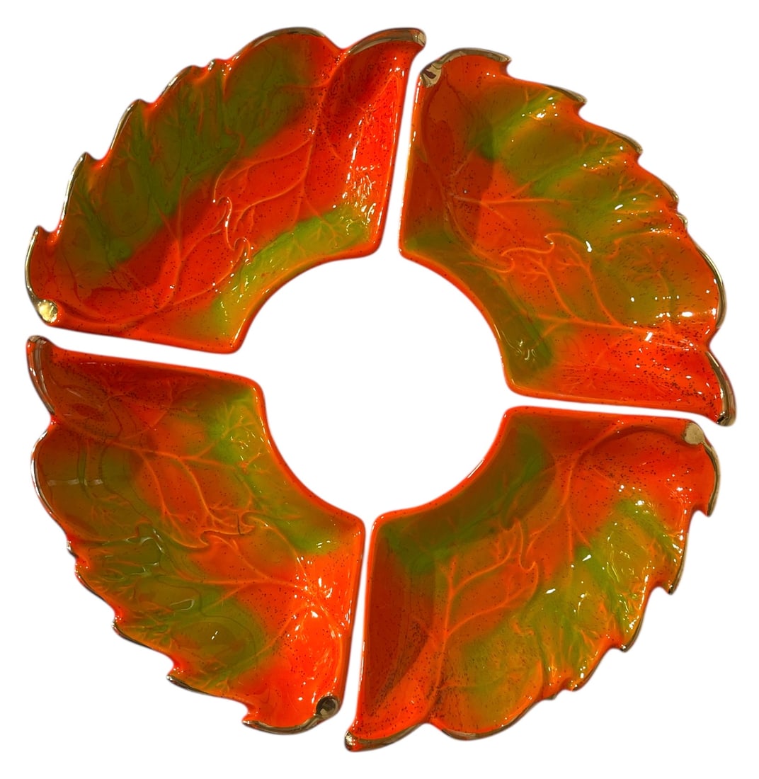 California Pottery Snack Tray Set