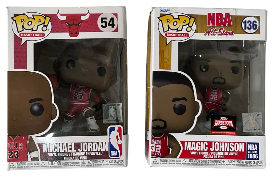 POP Basketball Edition | Michael Jordan and Magic Johnson | Figure Collection: POP Basketball Edition | Michael Jordan and Magic Johnson | Figure Collection