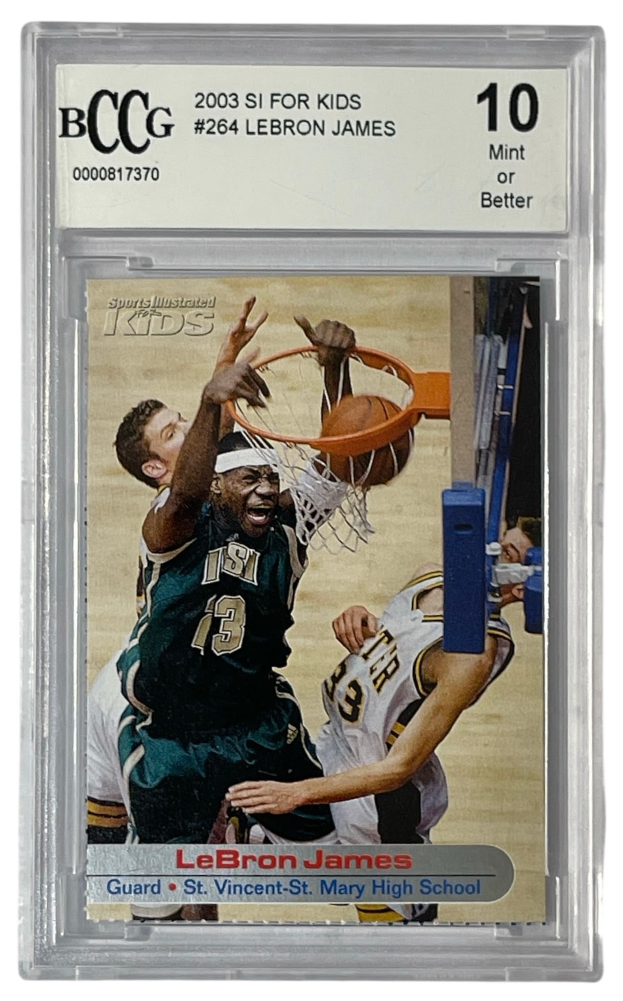 2003 Si For Kids | No. 264 | Lebron James | Graded 10: 2003 Si For Kids | No. 264 | Lebron James | Graded 10
