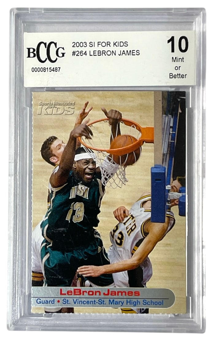 2003 Si For Kids | No. 264 | Lebron James | Graded 10: 2003 Si For Kids | No. 264 | Lebron James | Graded 10