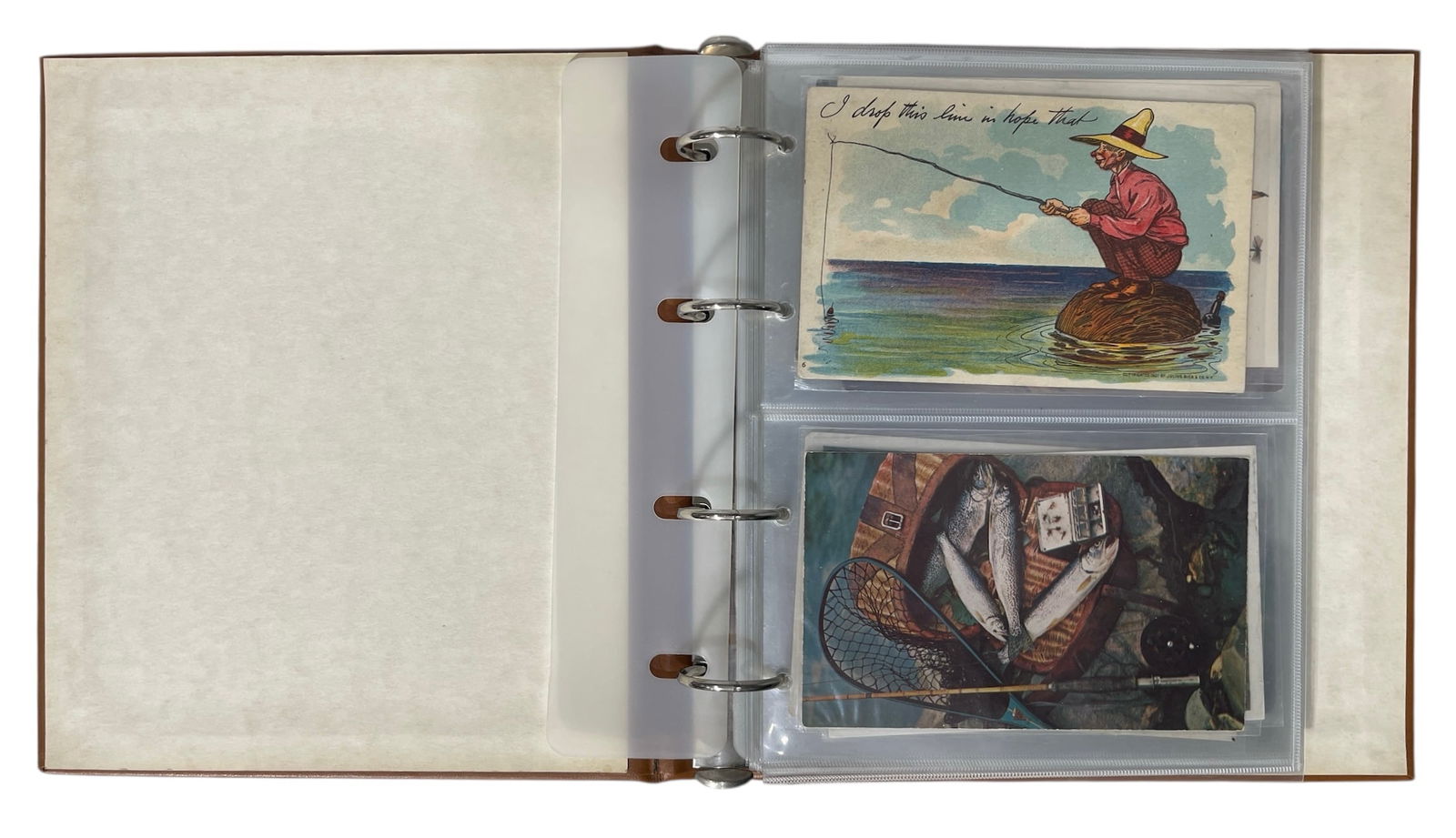 Postcard Album with VIntage Postcards: Postcard Album with VIntage Postcards