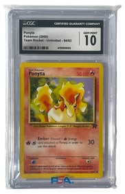 2000 Pokemon Team Rocket Ponyta | Graded 10