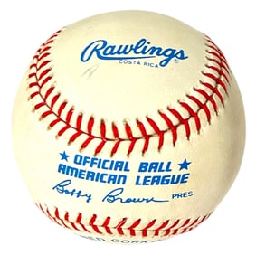 Signed Wade Boggs Baseball