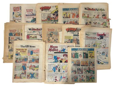 Vintage Comic Newspaper Collection