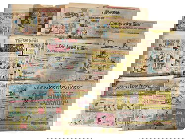 Vintage Comic Newspaper Collection