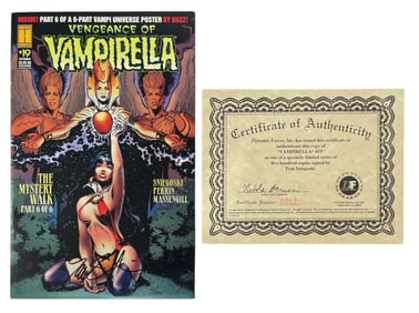 SIGNED Vengeance Of Vampirella Comic Book | with coa