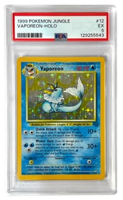 1999 Pokemon Jungle | Vaporeon HOLO | Graded 5