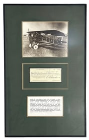 Framed Memorabilia Collection Dedicated To Captain Eddie Rickenbacker
