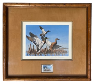 Framed Print and Stamp By Artist David A. Maass