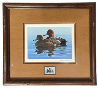 Framed Print and Stamp By Artist Phil Scholer