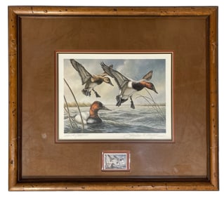 Framed Print and Stamp By Artist James Meger