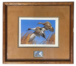 Framed Print and Stamp By Artist David A. Maass
