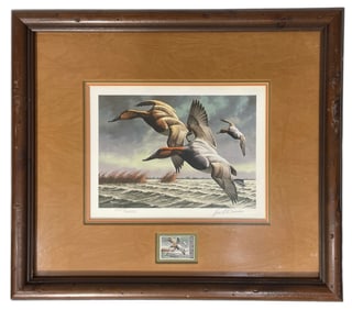 Framed Print and Stamp By Artist David A. Maass