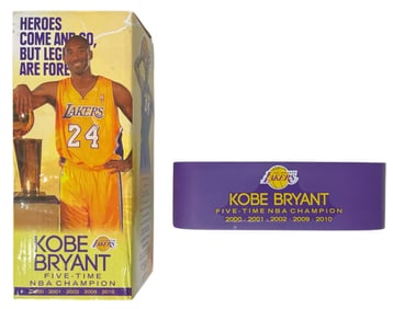 Kobe Bryant Five Time NBA Champion Stand