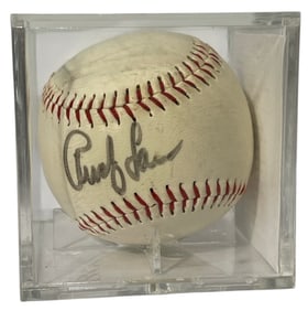 Signed Rudy Law Baseball