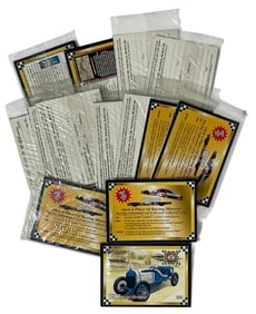 Race Car Trading Card Collection