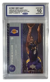 2003 Upper Deck Kobe Bryant | No. PA1 | Graded 10