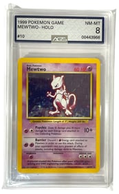 1999 Pokemon Game | Mewtwo HOLO | Graded 8
