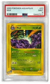 2003 Pokemon | Aquapolis Muk | No. 23 | Graded 9