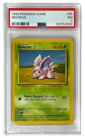 1999 Pokemon Game | Nidoran | No. 55 | Graded 7