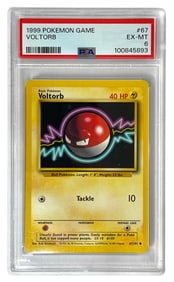1999 Pokemon Game | Voltorb | No. 67 | Graded 6