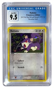 2004 Graded 9.5 Pokemon | Rattata | EX Fire Red and Leafgreen
