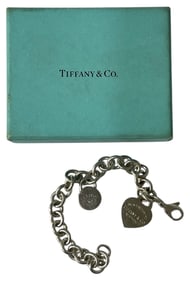 Tiffany and Co. Heart Tag Bracelet in Sterling Silver
