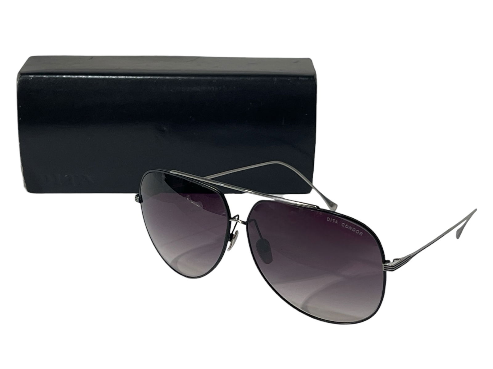 Dita Condor 21005 H SLV Aviator Sunglasses: Dita Condor 21005 H SLV Aviator Sunglasses