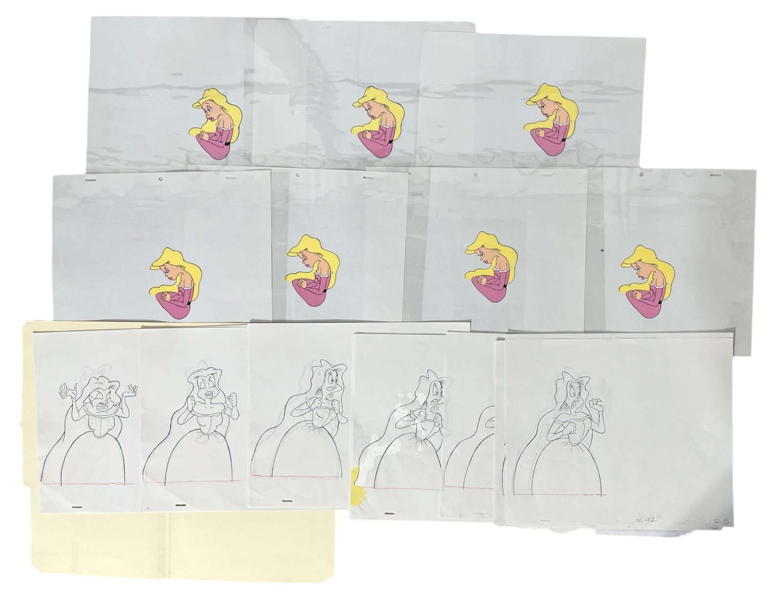 Animation Hand Drawn Drawings and Cels: Animation Hand Drawn Drawings and Cels