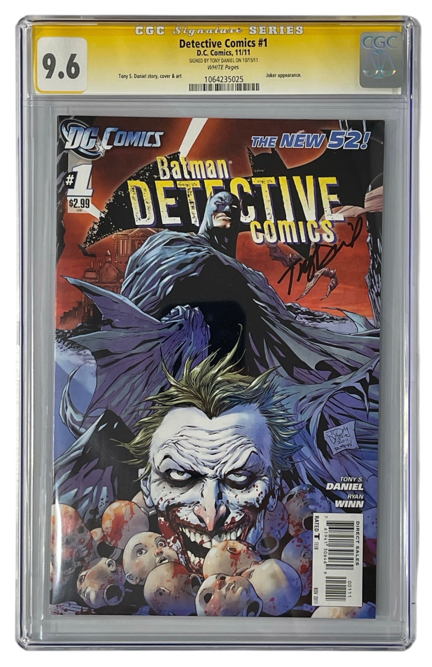 SIGNED By Tony Daniel DCs Detective Comics No. 1 | Graded 9.6 (1 of 2)