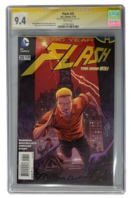 SIGNED By Brian Buccellato DCs Flash No. 25 | Graded 9.4